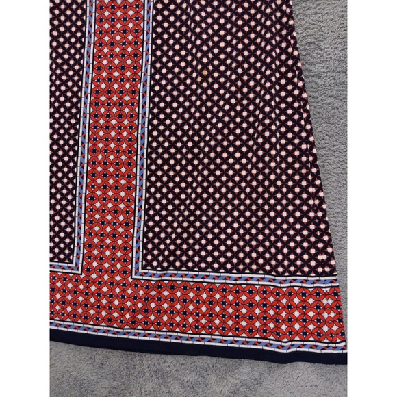 Max Studio XS Maxi Dress Sleeveless Red Blue Geometric Print Stretch Jersey - Picture 4 of 9